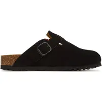 Scholl Clogs Fae Suede Damen Sp Black-Schuhgröße 38