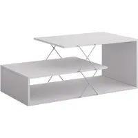 Vicco Couchtisch Nario Weiß 100 x 50 cm, Model 55821