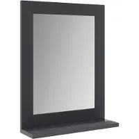 Vicco Badezimmerspiegel Vilda Grau 40 x 50 cm, Model 55563