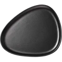 Lind DNA Teller Stoneware Dinner Plate Black