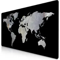 Titanwolf Gaming Mauspad, XXXL Speed Mausmatte 1200 x 600 mm, Geschwindigkeit & Präzision, Weltkarte Marmor