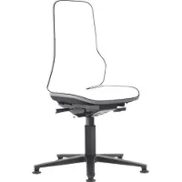 Noname Basisstuhl Arbeitsstuhl NEON grau mit Gleiter