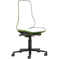BIMOS Stuhl NEON grün synchro mit Rollen