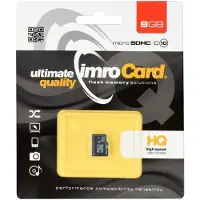 IMRO 10/8G, 8 GB, MicroSDHC, Klasse 10, Schwarz