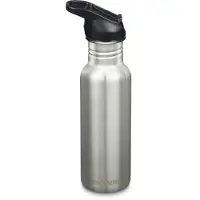 Klean Kanteen Wasserflasche Classic Narrow 532ml Flip Seal Sport Cap Brushed Stainless Steel