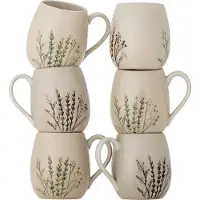 Bloomingville Bea Tasse, Multipack, Natur, Steingut 6 Stk.