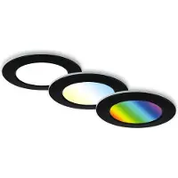 Briloner - 3er Set Bad Einbaustrahler LED mit Fernbedienung, einstellbar von war