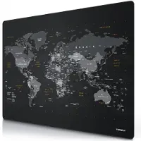 Titanwolf Gaming Mauspad, XXXL Speed Mausmatte, Mousepad 1200 x 800 mm, Geschwindigkeit & Präzision, Weltkarte