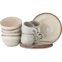 Bloomingville Sandrine Frühstücksteller-set | Natursteingut | 82068731