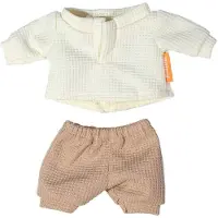 Miniland Winter-t-shirt Und Hose Für Puppe 21 Cm Beige Beige One Size