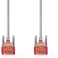 Nedis CAT6-Netzwerkkabel - RJ45 Stecker - RJ45 Stecker - U/UTP - 15.0 m - Rund - PVC - Grau - Label