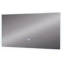 Vicco Badezimmerspiegel Miral Glas 80 x 40 cm mit Backlight Beleuchtung, Model 55495