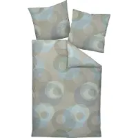 Janine Design Feinbiber-Bettwäsche-Garnitur DAVOS 65175 Farbe salbeigrün Größe 135x200+80x80
