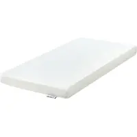 Beliani Schaumstoffmatratze Weiß 60x120 cm Härtegrad Mittel Medium Abnehmbarer Bezug mit Reißverschluss Babymatratze Kleinkindmatratze