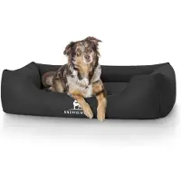 Knuffelwuff Hundebett Finlay aus Nylongewebe Übergröße XXXL 155 x 105cm Schwarz