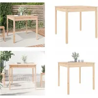 vidaXL Gartentisch 82,5x82,5x76 cm Massivholz Kiefer - Gartentisch - Gartentische - Outdoor Tisch - Terrassentisch