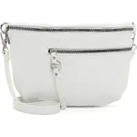 Tamaris Gürteltasche "Gürteltasche TAS Nele", Damen, Gr. B/H/T: 23cm x 20cm x 7cm 0, weiß (weiß 300), Polyester, Taschen Gürteltasche