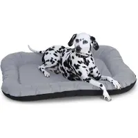 Knuffelwuff Wasserfestes In und Outdoor Hundebett Lucky aus Nylongewebe XL 90 x 75cm Grau