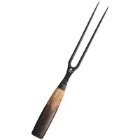 Xinzuo - Fleischgabel Edelstahl 15 cm - X06 Mo Serie - gefertigt aus 67-lagigem Damaststahl