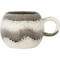 Bloomingville Paula Tassen grau/schwarz 4er Set