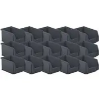 Ssi Sichtlagerkasten Serie ENTRY 221, Kunststoff, L 234 x B 150 x H 122 mm, 2,7 L, schwarz, 15 Stück