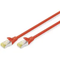 Digitus CAT 6A S/FTP Patchkabel, 5 m, Cat6a, S/FTP (S-STP), RJ-45, RJ-45, Rot