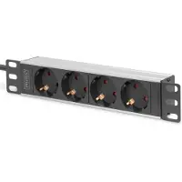 Digitus 10" Steckdosenleiste Aluprofil. 4fach Schutzkontakt