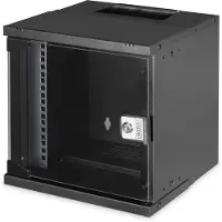 Digitus Wandgehäuse SOHO Pro - 254 mm (10") - 315x300 mm (BxT), Wandmontiertes Regal, 6U, 60 kg, Sperrschloss, Ablageschienen, Verbessertes Kabelmanagement