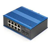 Digitus Industrieller 8 +2-Port Gigabit Ethernet Switch, Unmanaged, Gigabit Ethernet (10/100/1000), Vollduplex