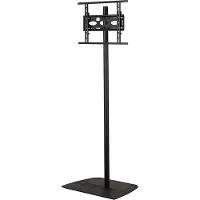 B-Tech Universal Flat Screen Floor Stand (VESA 600 x 400) - 1.8m 50mm Pole noir
