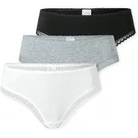 Schiesser String "Modern Multipacks" 3er Pack, Spitzenbänder, Baumwollmischung, Single Jersey