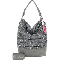 Fritzi aus Preußen Schultertasche Olga Limited Leo Bubble Shoulder Bag Soft Anthra grau