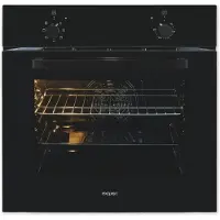 Exquisit Einbaubackofen EBE255-U-020 schwarz | Energieeffizienzklasse A | 59,0 l Garraum | Einbaubackofen 60 cm