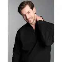 Trigema Sweatshirt "Troyer in Waffeloptik"