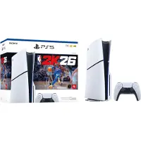 Sony Interactive Entertainment PlayStation 5 Slim - NBA 2K26 Bundle, PlayStation 5, Schwarz, Weiß, 16384 MB, GDDR6, 448 GB/s, AMD