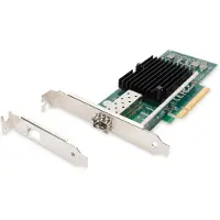Digitus Single Port 10G SFP PCIe Netzwerkkarte, Eingebaut, Verkabelt, PCI Express, Faser, 10000 Mbit/s