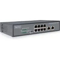 Digitus DN-95323-1, Unmanaged, Fast Ethernet (10/100), Vollduplex, Power over Ethernet (PoE), Rack-Einbau