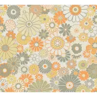 A.S. Création Vliestapete "Retro Chic florale Tapete Mustertapete Retro Blumen" matt strukturiert Vintage Vliestapete für Schlafzimmer Küche Wohnzimmer Floral Design