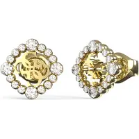 GUESS JUBE04645JWYGT-U Damen-Ohrringe Ohrstecker Tiny Dancer 4G Goldfarben
