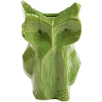 Serax Vase Owl L Midnight Creatures Green 19,5 x 19,5 x 30 cm