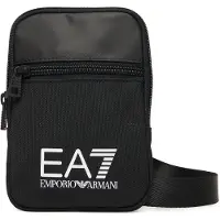 EA7 Unisex. 7X000391_AF19722 Kleine Umhängetasche mit schwarzem Maxillotyp (OSFA), Lässig, Polyester