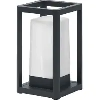 Osram SMART+ WiFi LED-Akku-Tischlampe FRAME, dunkelgrau IP44 dimmbar, alu / grau / zink, Aluminium, Modern