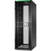 Schneider Electric NetShelter SX Server Rack Gen 2, 45 HE, 2124H x 750W x 1200D mm, mit Seitenwänden, Schwarz, Freistehendes Gestell, 45U, 1814 kg, Sperrschloss, Verstellbare Füße, 161,3 kg