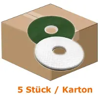 Arcora Melamin Pad 10 Zoll 256 mm grünes Rundpad 5 Stück zum Entfernen von Schmutz und Altbelag MP254GW