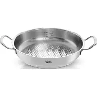 Fissler Servierpfanne "ORIGINAL-PROFI COLLECTION", silber (silberfarben), Ø:24cm, Pfannen, Servierpfanne, mit breitem Schüttrand, Kaltmetallgriffen. Made in Germany