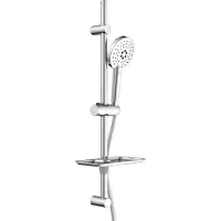 Eisl Duschset RIMINI, Duschkopf mit Schlauch und Halterung, Duschsystem ohne Armatur, Duschbrause Chrom