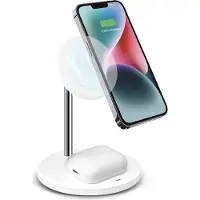 SBS Vertikale Kabellose 2-In-1-Ladestation Für Iphone, Android-Handys, Airpods, TWS-Ohrhörer