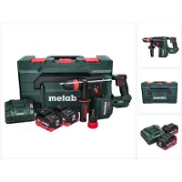 Metabo KH 18 LTX BL 28 Q Akku Bohrhammer 18 V 3 J SDS plus Brushless + 2x Akku 10,0 Ah + Ladegerät + metaBOX