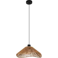 Eglo LAVISTER Hängeleuchte Hängelampe Pendellampe Pendelleuchte - H110 x Ø39 cm - schwarz - 1X60W exkl. - IP20