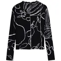 Desigual Bluse Londres 25WWTK49 Schwarz Regular Fit